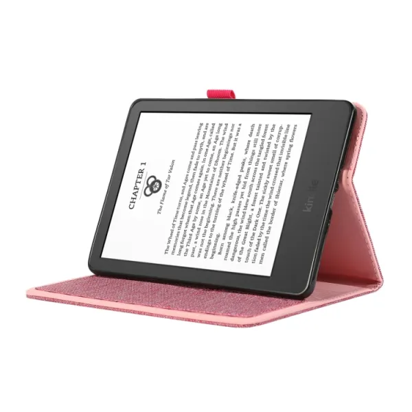 FABRIC Zaklápací kryt pre Amazon Kindle Paperwhite 5 2021 ružový