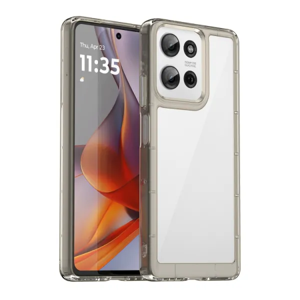 CRYSTAL Ochranný kryt pre Motorola Moto G75 5G šedý