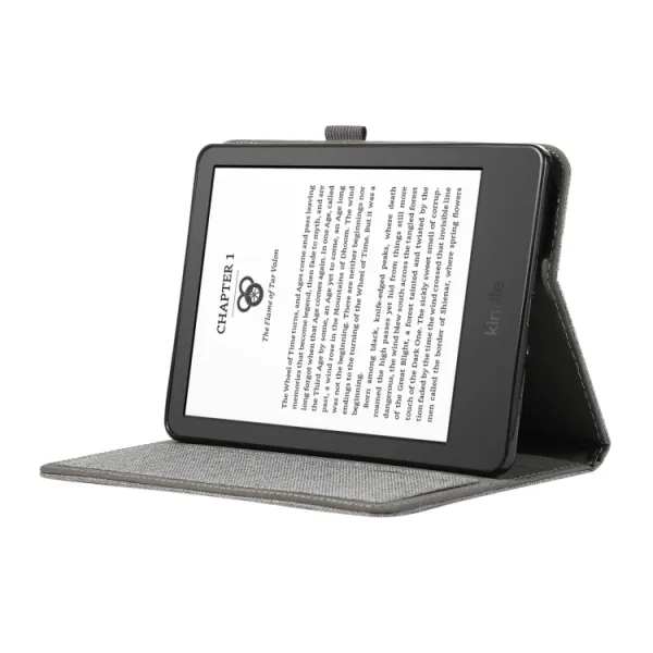 FABRIC Zaklápací kryt pre Amazon Kindle Paperwhite 5 2021 šedý