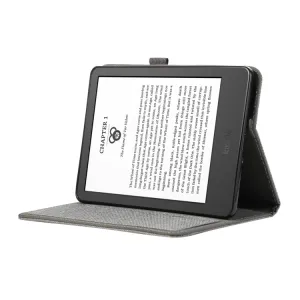 FABRIC Zaklápací kryt pre Amazon Kindle Paperwhite 5 2021 šedý