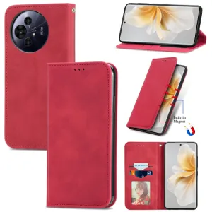MAGNETIC Zaklápací kryt pre TCL 50 Pro NxtPaper červený