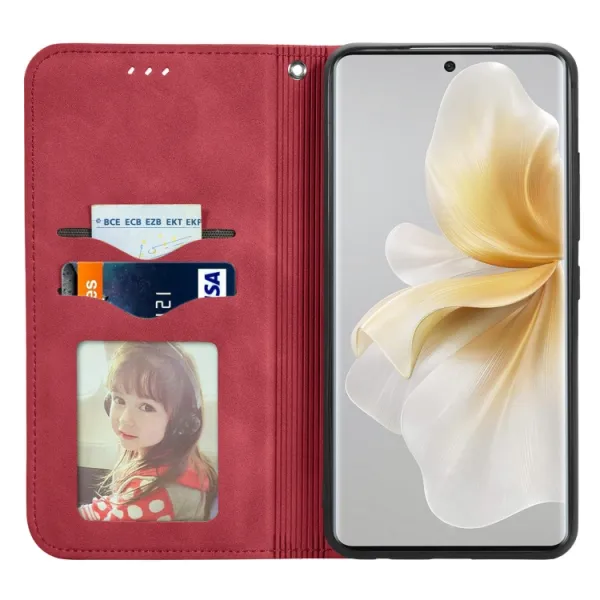 MAGNETIC Zaklápací kryt pre TCL 50 Pro NxtPaper červený