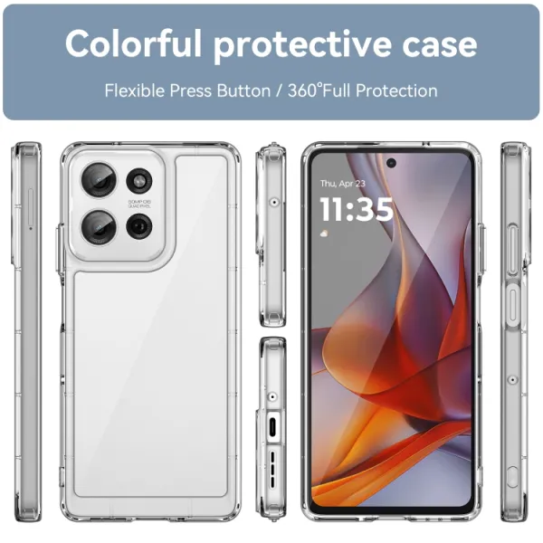 CRYSTAL Ochranný kryt pre Motorola Moto G75 5G priehľadný