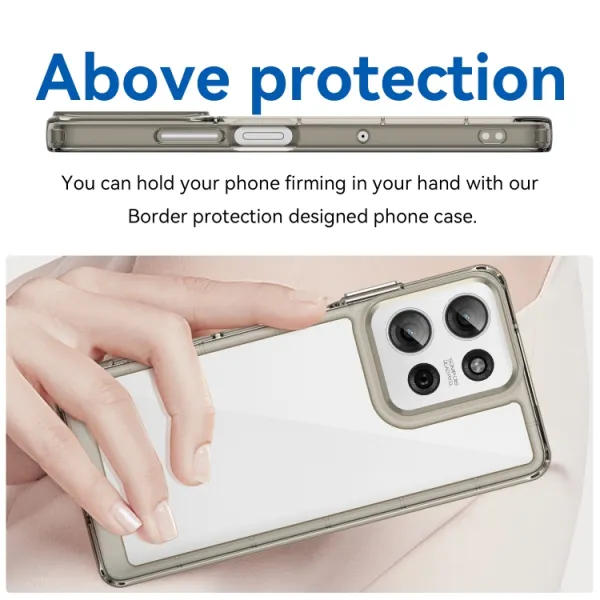 CRYSTAL Ochranný kryt pre Motorola Moto G75 5G šedý