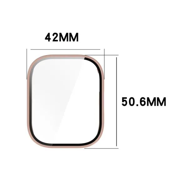 PC FULL COVER Plastový kryt so sklom pre Xiaomi Redmi Watch 5 Lite ružový