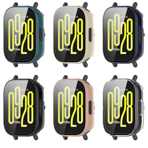 PC FULL COVER Plastový kryt so sklom pre Xiaomi Redmi Watch 5 Lite ružový