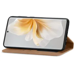 MAGNETIC Zaklápací kryt pre TCL 50 Pro NxtPaper hnedý