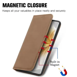 MAGNETIC Zaklápací kryt pre TCL 50 Pro NxtPaper hnedý