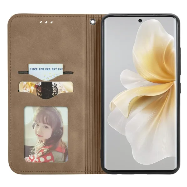 MAGNETIC Zaklápací kryt pre TCL 50 Pro NxtPaper hnedý
