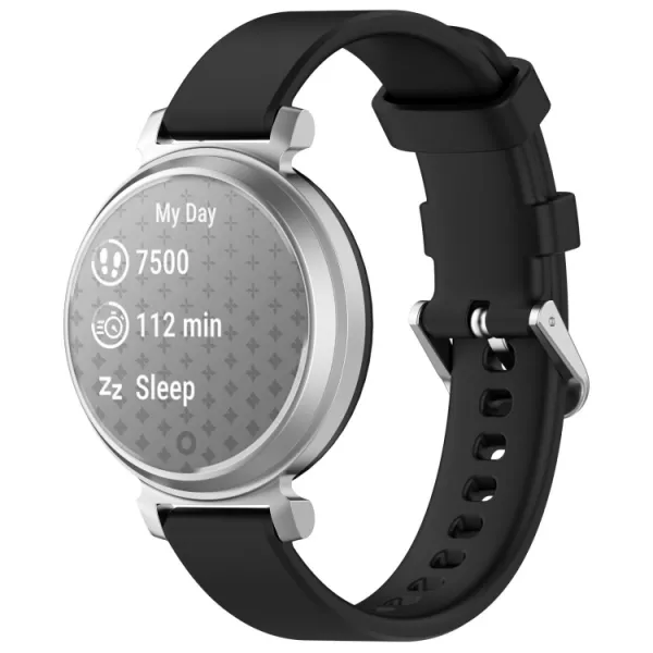 SILICONE Vymeniteľný remienok pre Garmin Lily 2 Active čierny