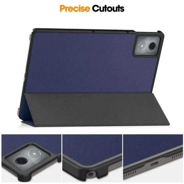 LEATHER Zaklápací kryt pre Lenovo Tab K11 Plus modrý