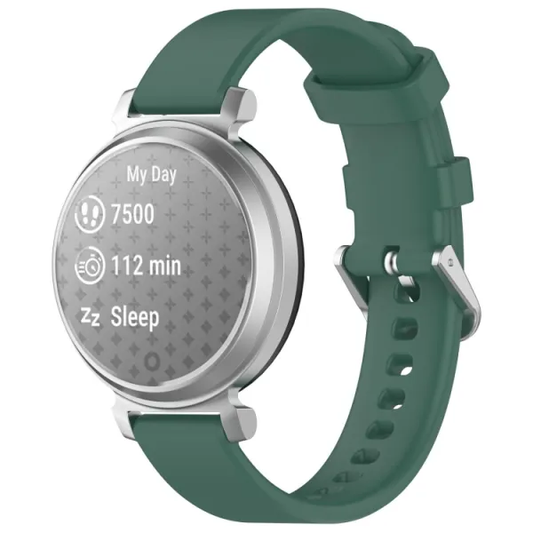 SILICONE Vymeniteľný remienok pre Garmin Lily 2 Active tmavozelený