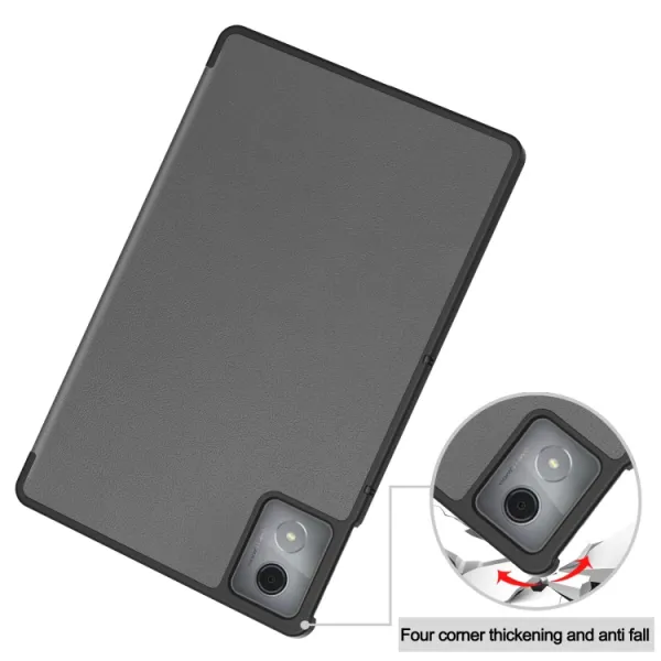 LEATHER Zaklápací kryt pre Lenovo Tab K11 Plus šedý