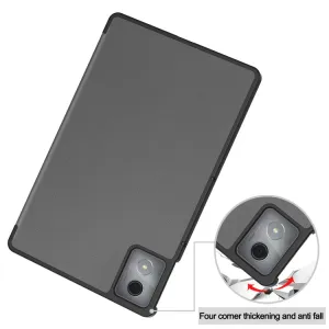 LEATHER Zaklápací kryt pre Lenovo Tab K11 Plus šedý