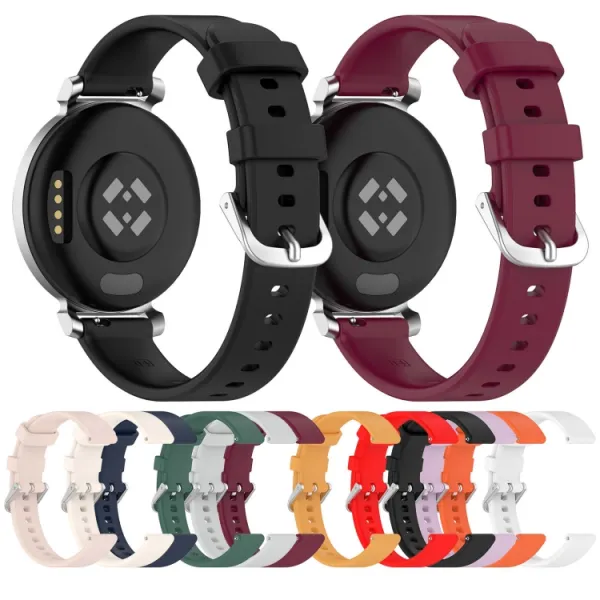 SILICONE Vymeniteľný remienok pre Garmin Lily 2 Active čierny