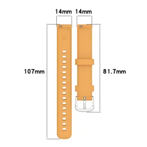 SILICONE Vymeniteľný remienok pre Garmin Lily 2 Active čierny