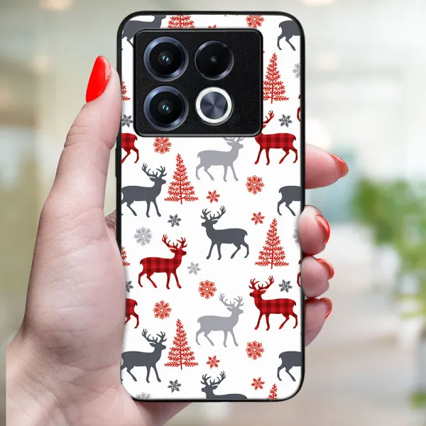 MY ART Kryt s vianočným dizajnom Infinix Note 40 Pro / 40 Pro+ 5G DEER (068)