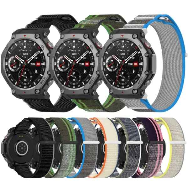 NYLON COLOR Vymeniteľný remienok pre Amazfit T-Rex 3 ORANGE BEIGE