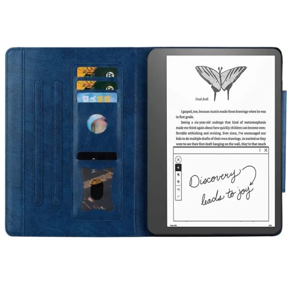 KITTY Zaklápacie puzdro pre Amazon Kindle Scribe 2022 tmavomodré