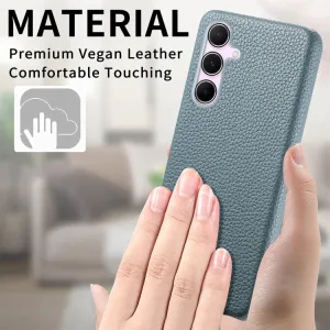 LEATHER CASE Ochranný kryt pre Samsung Galaxy A55 5G modrý