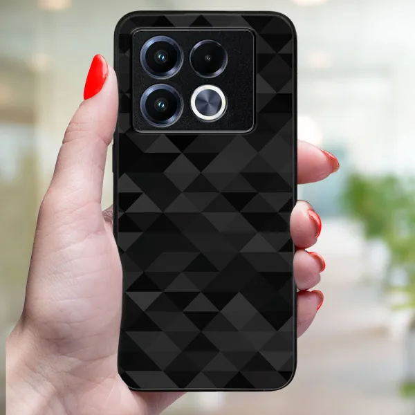 MY ART Ochranný kryt pre Infinix Note 40 Pro / 40 Pro+ 5G BLACK TRIANGLES (232)