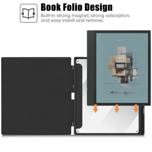 FOLIO Zaklápacie puzdro pre Onyx Boox Note Air 3 / Note Air 3 C modré