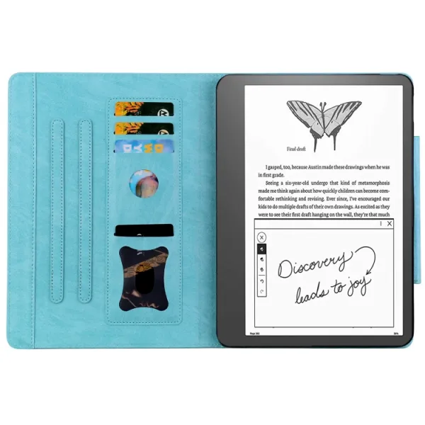 KITTY Zaklápacie puzdro pre Amazon Kindle Scribe 2022 svetlomodré