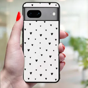 MY ART Ochranný kryt pre Google Pixel 8 BLACK HEARTS (167)