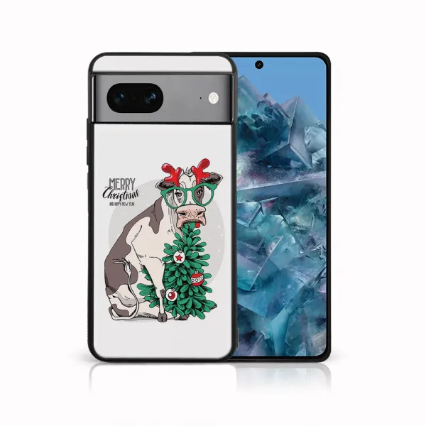 MY ART Kryt s vianočným dizajnom Google Pixel 8 MERRY CHRISTMAS (074)
