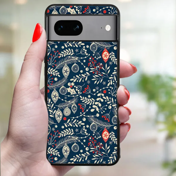 MY ART Kryt s vianočným dizajnom Google Pixel 8 MISTLETOE (070)