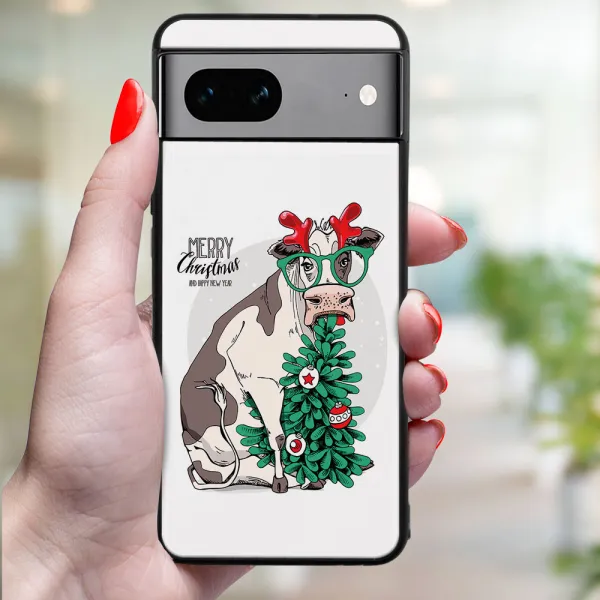 MY ART Kryt s vianočným dizajnom Google Pixel 8 MERRY CHRISTMAS (074)