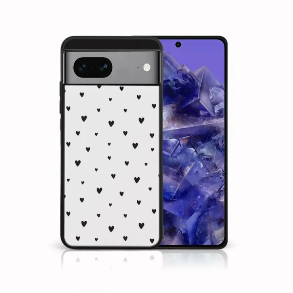 MY ART Ochranný kryt pre Google Pixel 8a BLACK HEARTS (167)