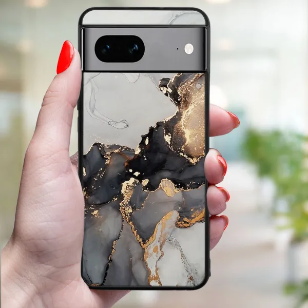 MY ART Ochranný kryt pre Google Pixel 8 GREY MARBLE (140)