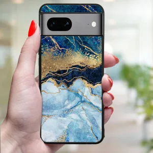 MY ART Ochranný kryt pre Google Pixel 8 BLUE MARBLE (141)