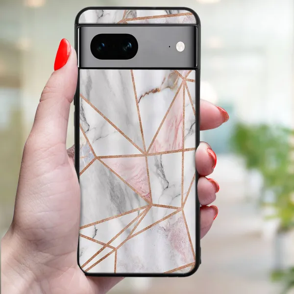 MY ART Ochranný kryt pre Google Pixel 8 PINK MARBLE (143)