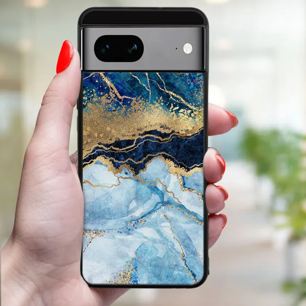 MY ART Ochranný kryt pre Google Pixel 8a BLUE MARBLE (141)