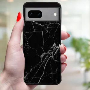 MY ART Ochranný kryt pre Google Pixel 8a BLACK MARBLE (142)