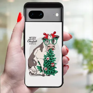 MY ART Kryt s vianočným dizajnom Google Pixel 8a MERRY CHRISTMAS (074)