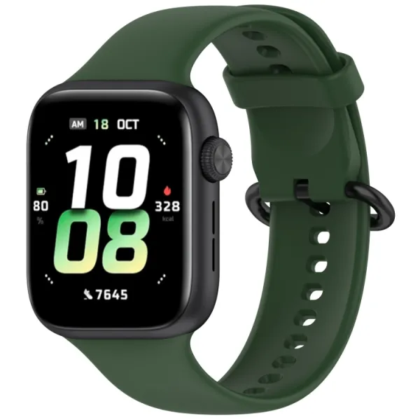 SILICONE Vymeniteľný remienok pre Honor Watch 5 tmavozelený