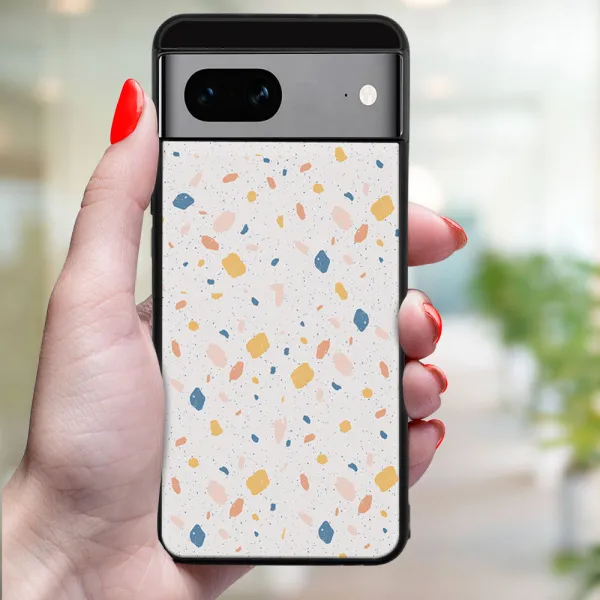 MY ART Ochranný kryt pre Google Pixel 8a ORANGE TERRAZZO (165)