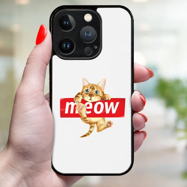 MY ART Ochranný kryt pre Apple iPhone 16 Pro Max MEOW (183)