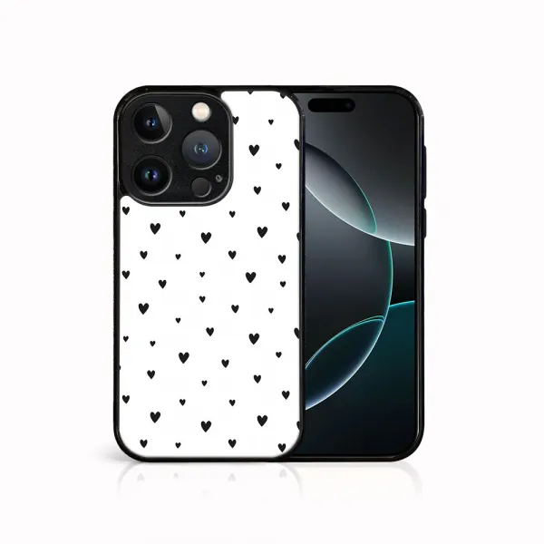 MY ART Ochranný kryt pre Apple iPhone 16 Pro Max BLACK HEARTS (167)