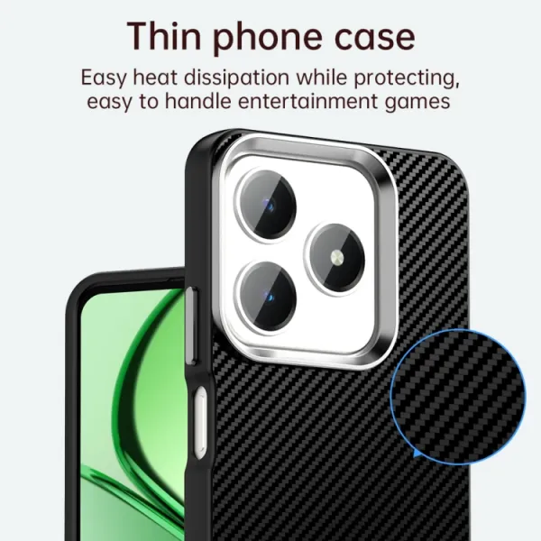 IMD CARBON Ochranný kryt pre Realme Note 60 čierny