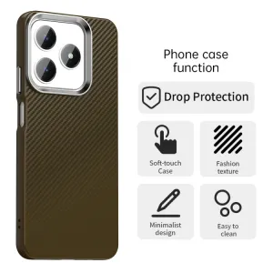 IMD CARBON Ochranný kryt pre Realme Note 60 hnedý