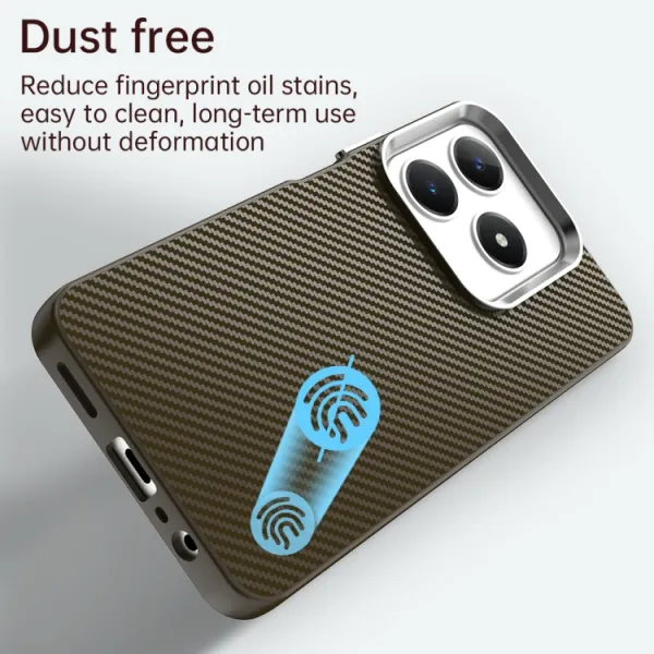 IMD CARBON Ochranný kryt pre Realme Note 60 hnedý