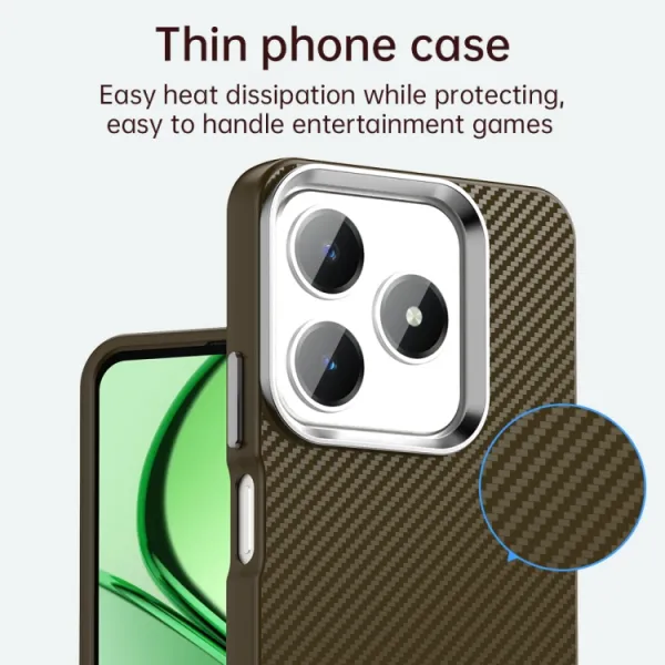 IMD CARBON Ochranný kryt pre Realme Note 60 hnedý