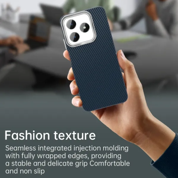 IMD CARBON Ochranný kryt pre Realme Note 60 modrý