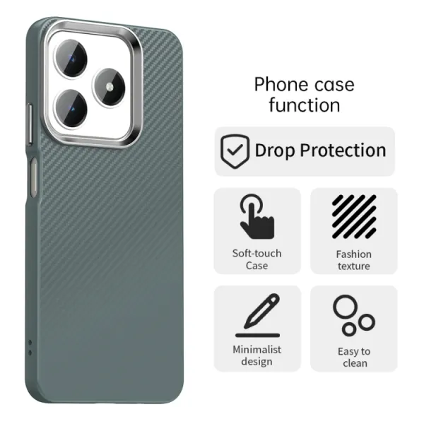 IMD CARBON Ochranný kryt pre Realme Note 60 šedý