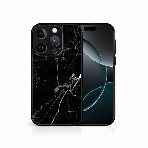 MY ART Ochranný kryt pre Apple iPhone 16 Pro Max BLACK MARBLE (142)
