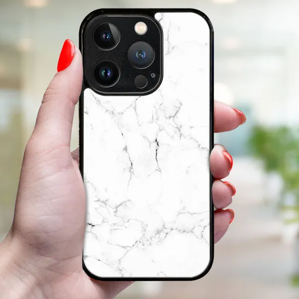 MY ART Ochranný kryt pre Apple iPhone 16 Pro Max WHITE MARBLE (144)